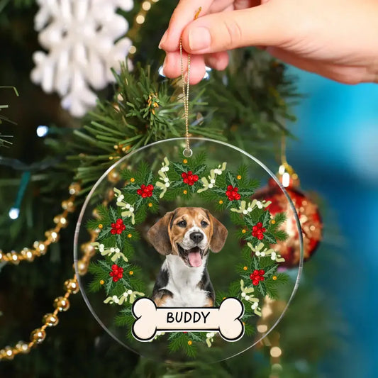 Custom Photo Dog Cat Acrylic Ornament