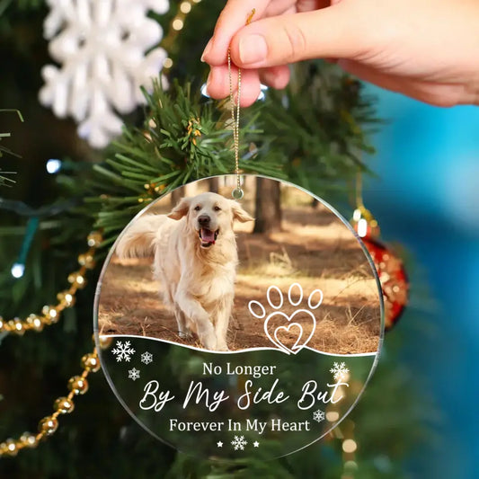 Forever In My Heart - Personalized Acrylic Photo Ornament For Pet Lovers