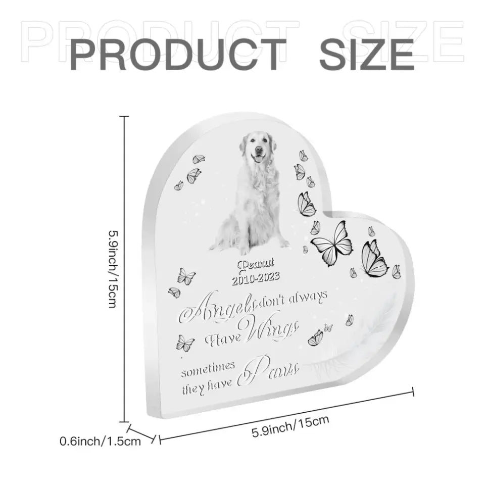 Memorial Gift Custom Pet Photo Crystal Heart - If Love Could Have Saved You, You Would Have Lived Forever