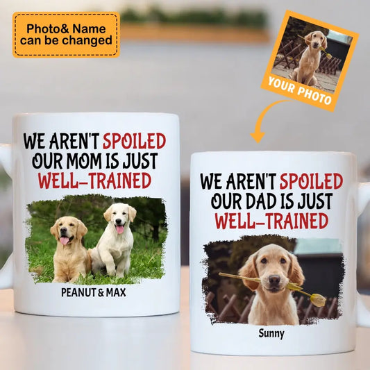 Personalized Custom Coffee Mug For Pet Owner - Well Trained Mom Photo