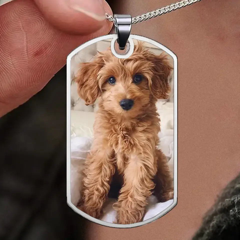 Personalized Custom Necklace - Gift For Pet Owners, Pet Lovers, Custom Photo Don't Cry For Me