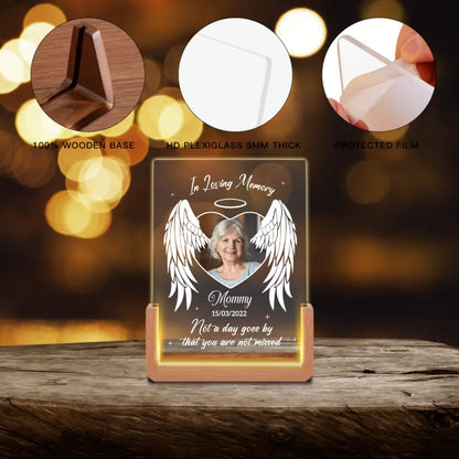 Sympathy Gift - Custom Photo Your Light Will Always Shine In My Heart - Memorial Personalized Custom Shaped LED Night Light