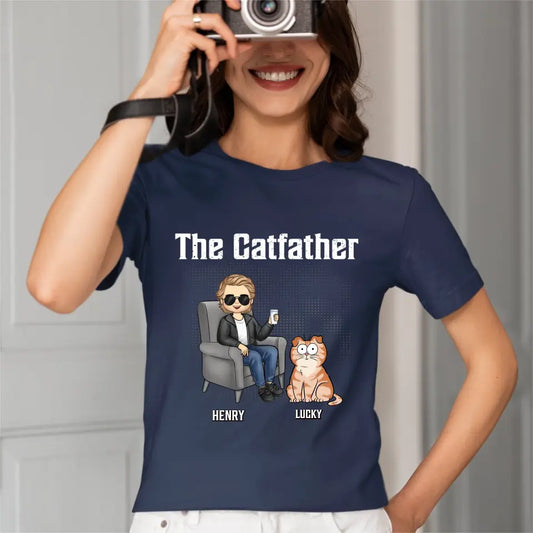 Best Cat Dad Ever - Cat Personalized Custom Unisex T-shirt - Father's Day, Gift For Pet Owners, Pet Lovers