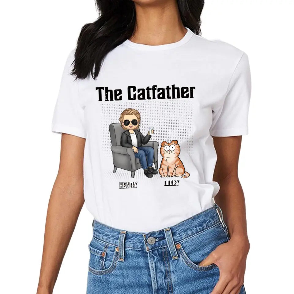 Best Cat Dad Ever - Cat Personalized Custom Unisex T-shirt - Father's Day, Gift For Pet Owners, Pet Lovers