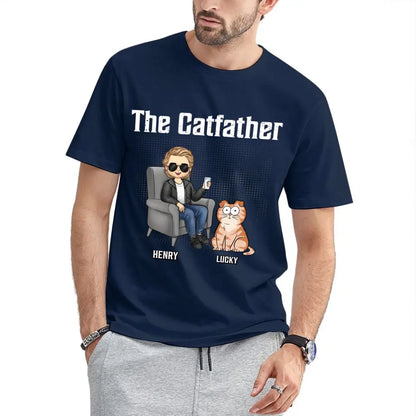 Best Cat Dad Ever - Cat Personalized Custom Unisex T-shirt - Father's Day, Gift For Pet Owners, Pet Lovers