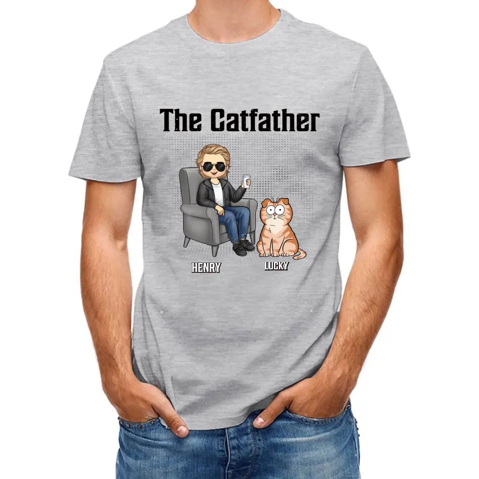 Best Cat Dad Ever - Cat Personalized Custom Unisex T-shirt - Father's Day, Gift For Pet Owners, Pet Lovers