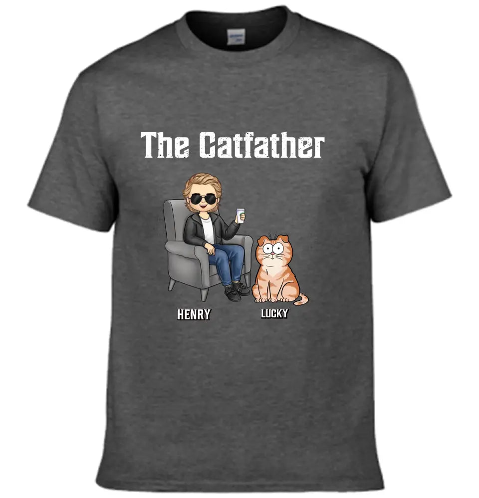 Best Cat Dad Ever - Cat Personalized Custom Unisex T-shirt - Father's Day, Gift For Pet Owners, Pet Lovers