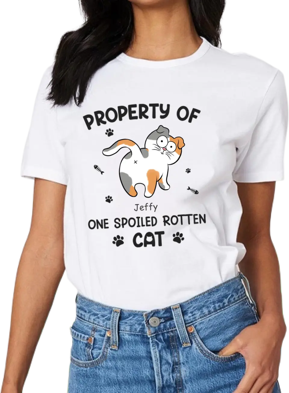 Spoiled Rotten Cats - Cat Personalized Custom T-shirt - Gift For Pet Owners, Pet Lovers