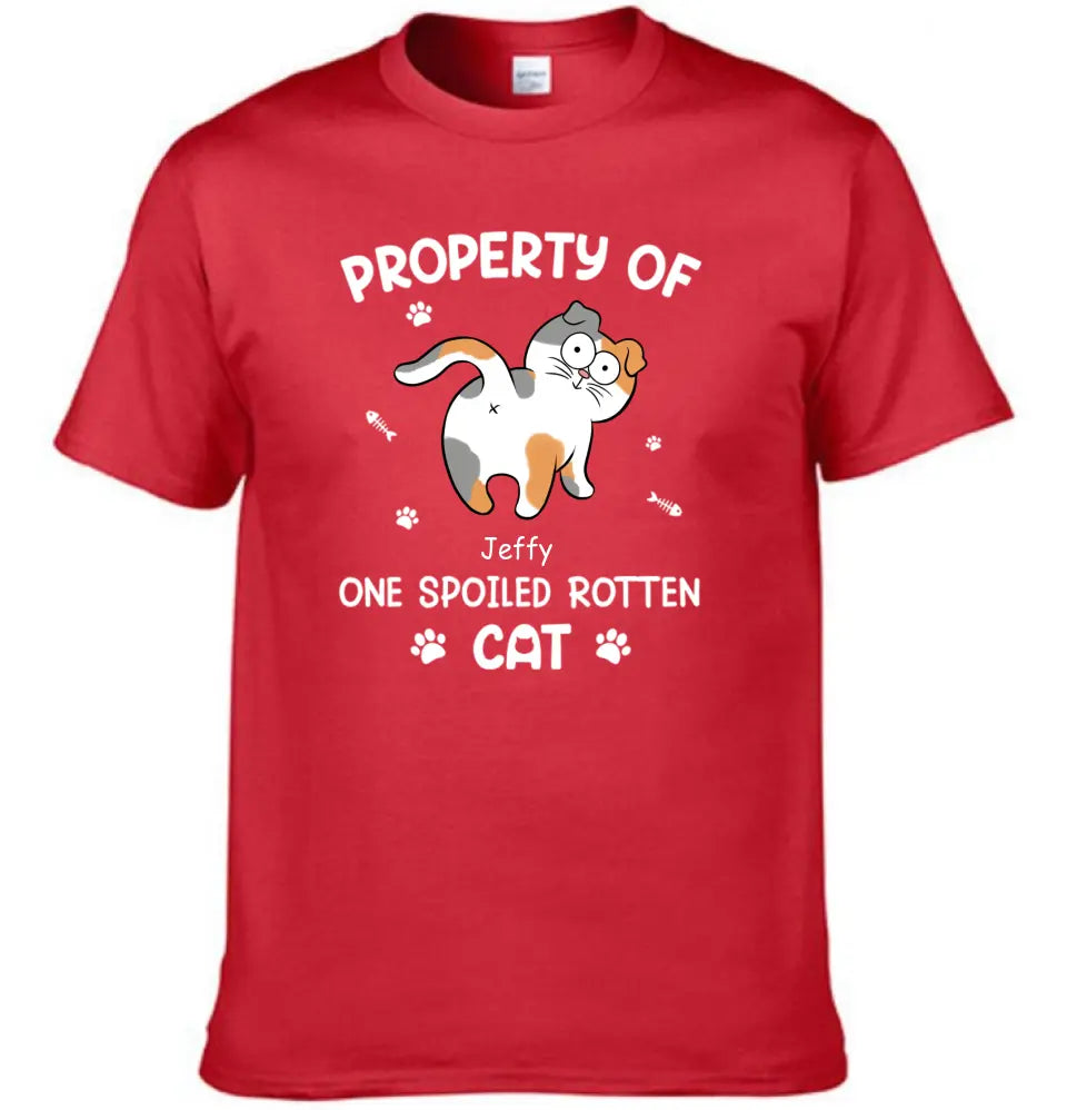 Spoiled Rotten Cats - Cat Personalized Custom T-shirt - Gift For Pet Owners, Pet Lovers