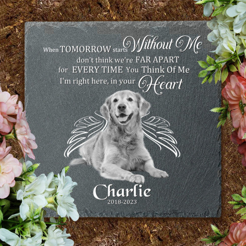 Personalized Pet Headstones Dog Photo Gifts